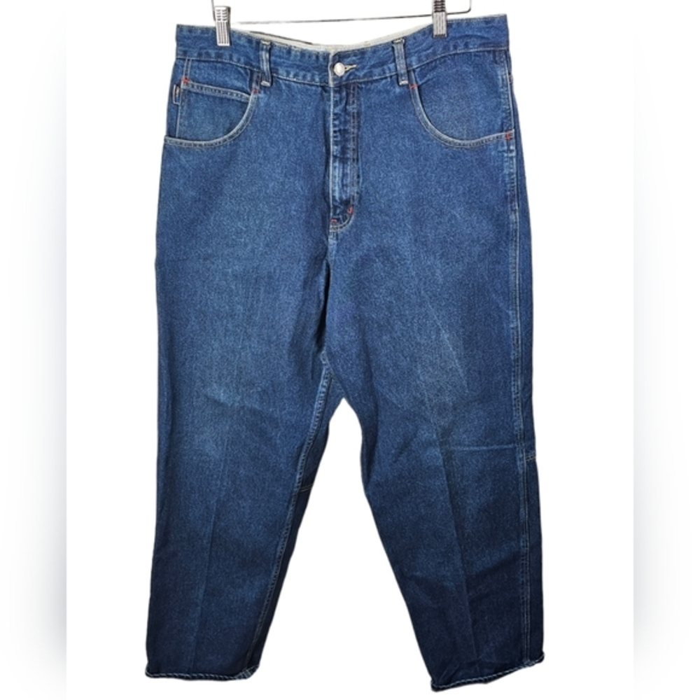 Icewear Ice T Men's Denim Blue Jeans W 36 L 32 Wide Leg Streetwear‎ Hip Hop VTG